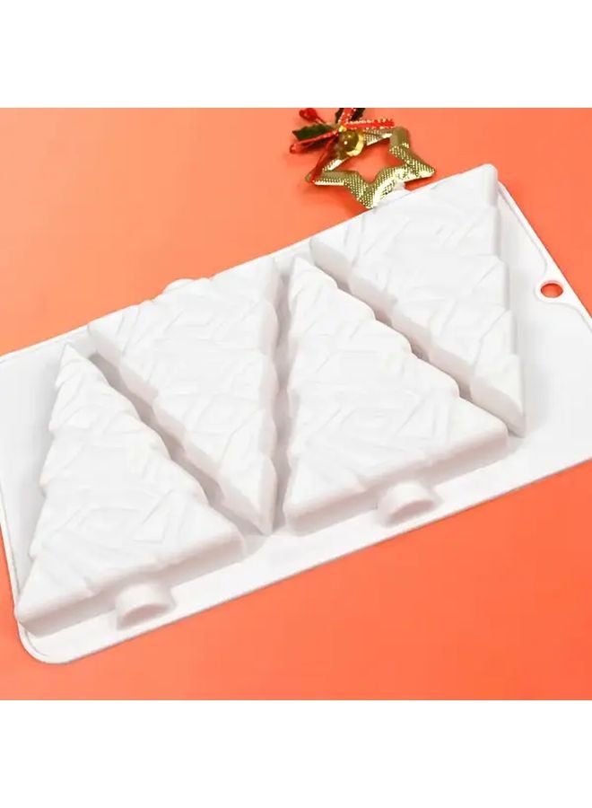 4 قالب شجرة عيد الميلاد للنمط لصنع الشوكولاتة والصابون والشموع - Image 2